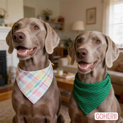 Spring Summer Dog Bandanas, Cute Colorful Bandanas, Washable Cotton Adjustable - Image 7