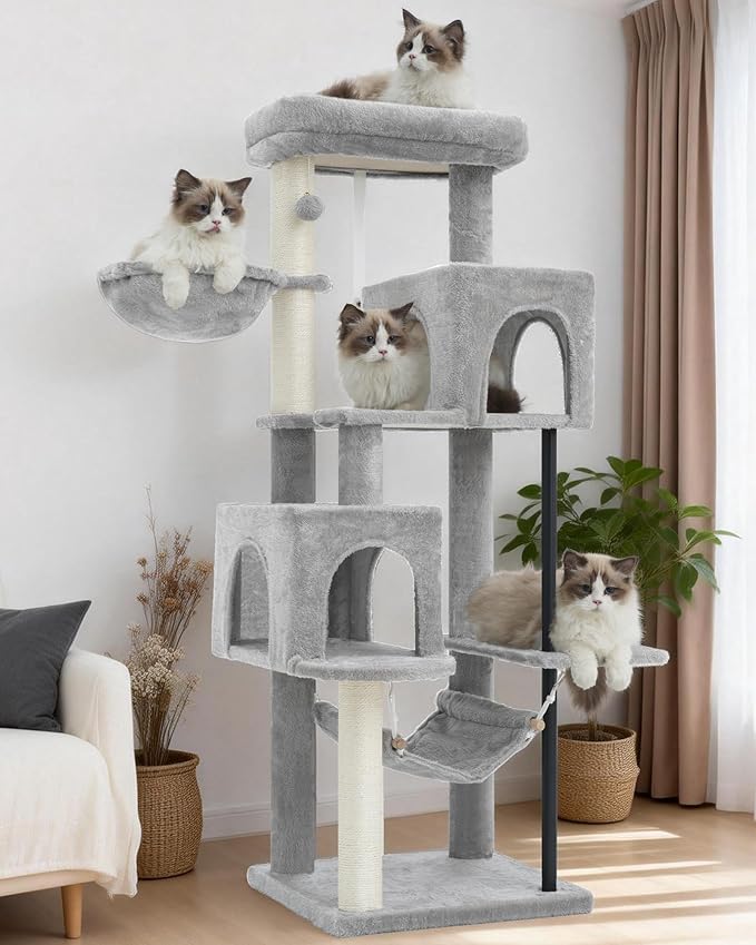 Gitelsnour 51.2'' Cat Tree Tower, Cat Tower - Image 8