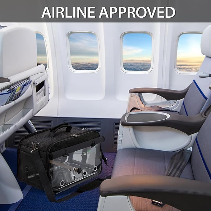 Sanmoncare Airline Approved Bird Carrier, Indestructible Stainless Steel Mesh - Image 6