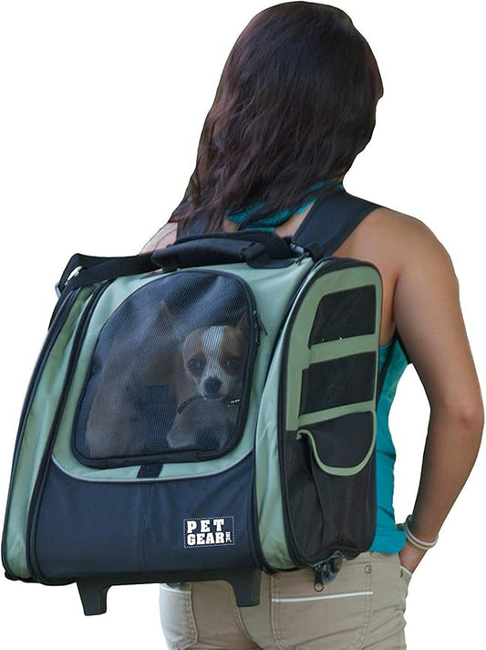 Pet Gear I-GO2 Roller Backpack, Travel Carrier, Car Seat by PetGear
