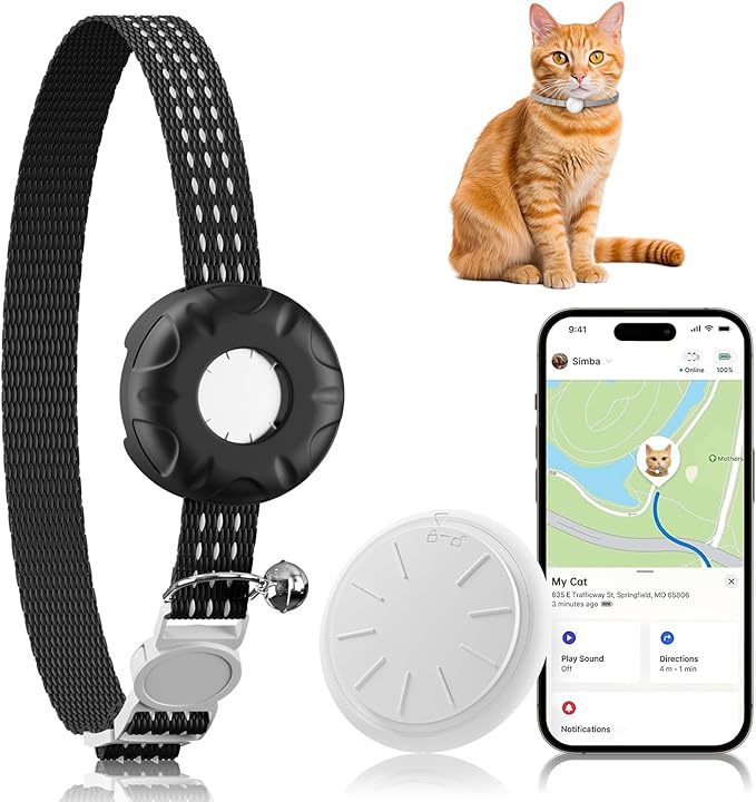 Pet Tracker for Cats, Compatible by HONGTOPH