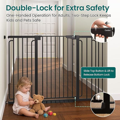 Cumbor 36" Extra Tall Baby Gate - Image 4