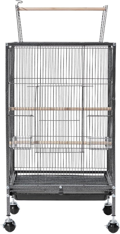 VEVOR Bird Cage, Open Flat Top, Wrought Iron Bird Flight Cage - Image 9
