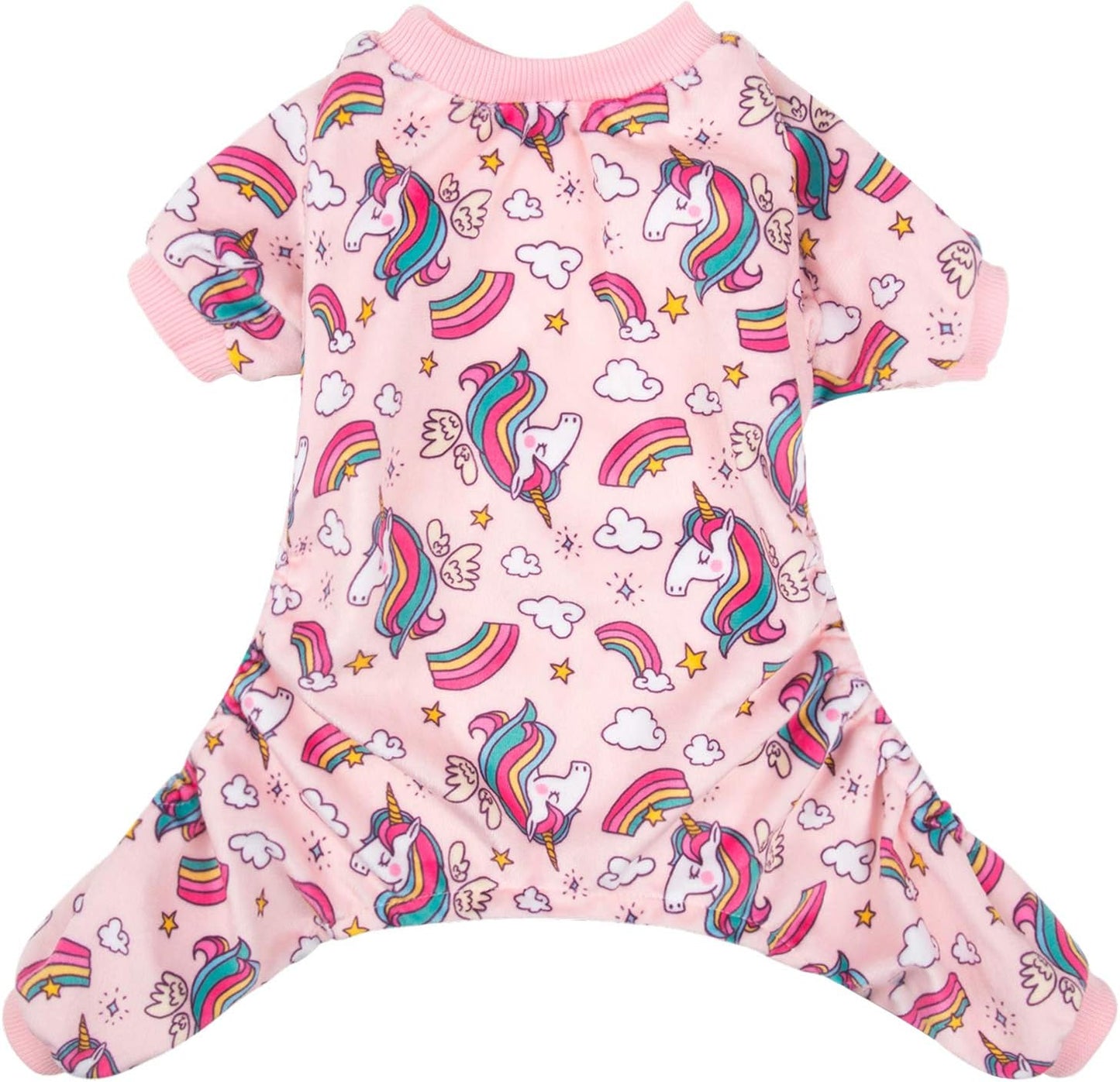 CuteBone Small Dogs Outfit Soft Puppy Onesies Pjs Dog Pajamas Pet Coat Cat Apparel Comfy Doggie Jumpsuit Bodysuit for All Seasons P67XXL