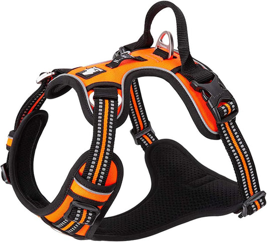 TRUE LOVE Dog Harness No Pull Nylon Reflective Pet Harness Adjustable Comfortable Control Step-in Brilliant Colors Truelove TLH56512