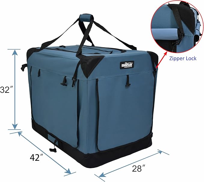 EliteField 4-Door Folding Soft Dog Crate - Image 2