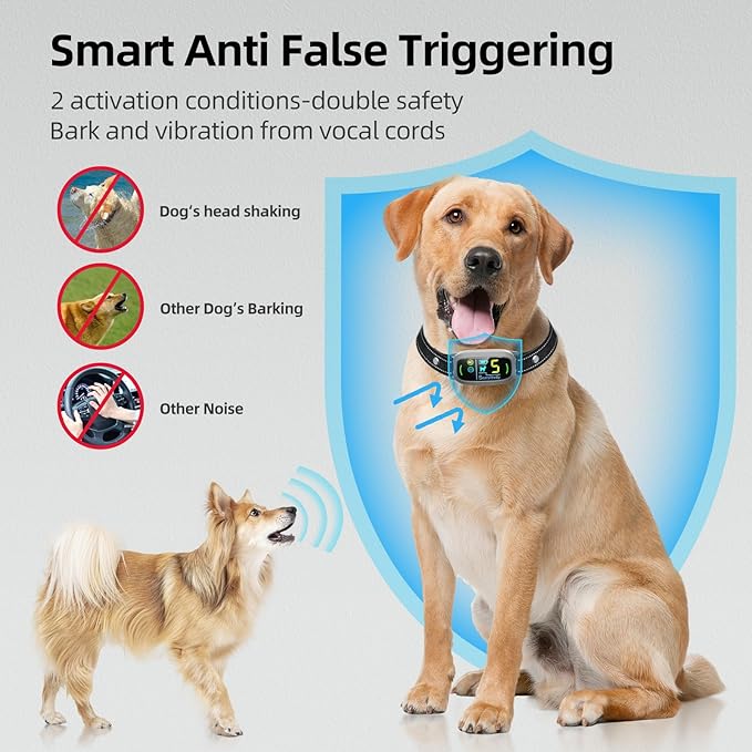 FAFAFROG Dog Bark Collar, Rechargeable Smart Collar, Anti Barking Training - Image 5