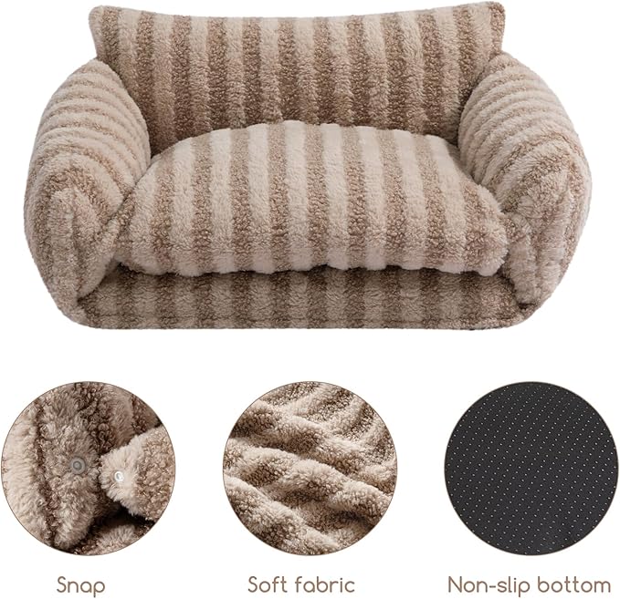 Hollypet Cat Bed Fluffy Plush Multifunctional Double-Layer Machine Washable - Image 5