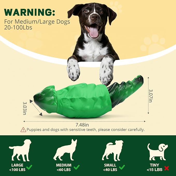 Dog Chew Toys for Aggressive Chewers, Indestructible Lizard Shape Tough Dog Toy - Image 4