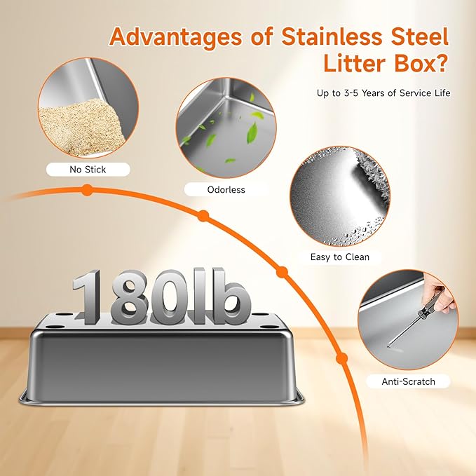 Stainless Steel Litter Box - Image 6