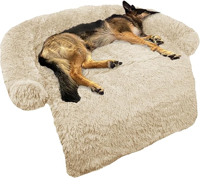 Calming Dog Bed Fluffy Plush Dog Mat by GGIB