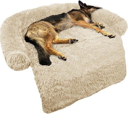 Calming Dog Bed Fluffy Plush Dog Mat by GGIB
