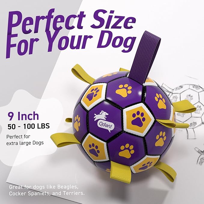 QDAN Extra Large Dog Toys Soccer Ball - Image 8