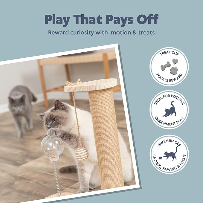 Trixie Oliver 18" Interactive Cat Scratching Post - Image 4