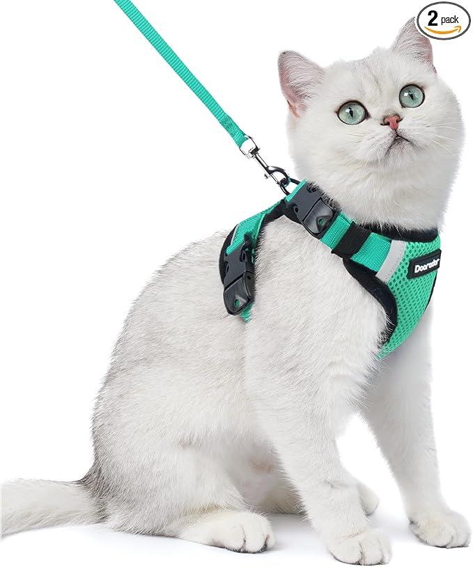 Dooradar Cat Harness and Leash Set, Escape Proof Soft by Dooradar