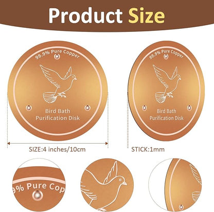 Bird Bath Copper Discs - Image 2