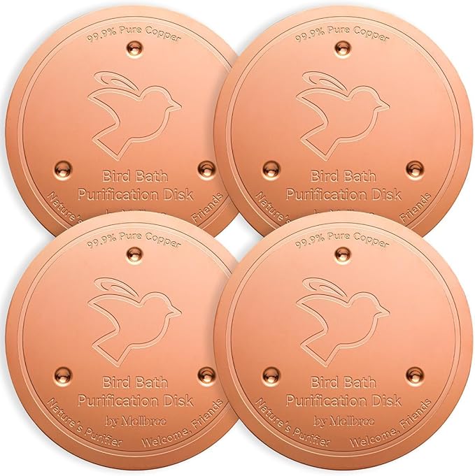 Mellbree 4-Pack Premium Copper Cleaning Discs, 0.6mm Thick 99.99% Pure Copper by Mellbree