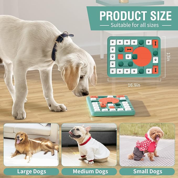 FOXMM Dog Puzzle Toys, Interactive Treat Puzzle Dog Toy - Image 3