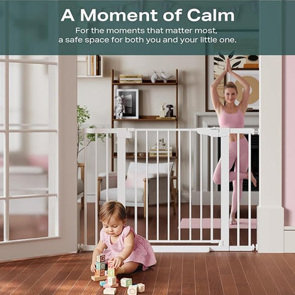 Cumbor 30-46" Baby Gate for Stairs, Toddler Safety Essentials for The House - Image 8