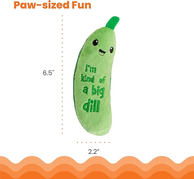 Catstages Crunchy Pickle Kicker Cat Toy – Plush Crinkle Toy - Image 7