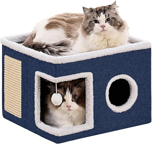 Cat Beds for Indoor Cats, Large Cat Cave by Unknown