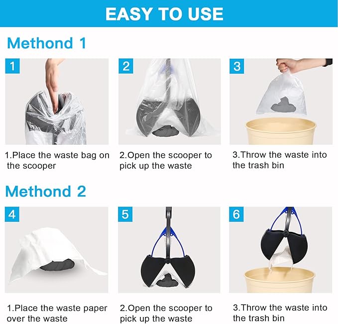 UPSKY Pooper Scooper for Large Small Dogs, Folding Dog Poop Scooper, Sturdy - Image 4