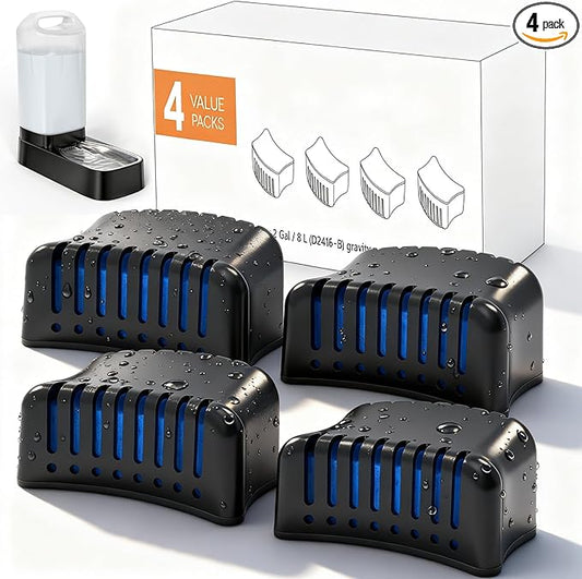4 Pack Replacement Filters for D2416B Automatic Dog Water Bowl Dispenser – by PETNF