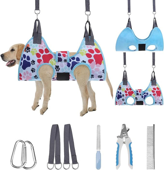 PAWCHIE Dog Grooming Hammock Harness by PAWCHIE