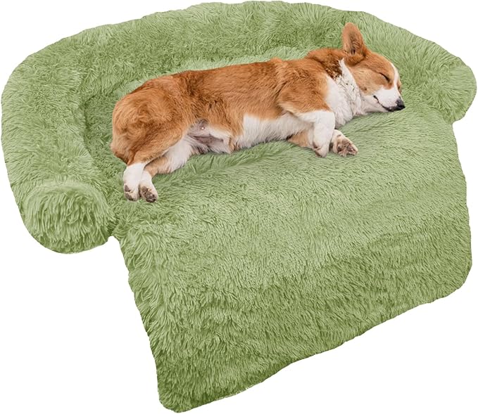 GGIB Calming Dog Bed Fluffy Plush Dog Mat by GGIB
