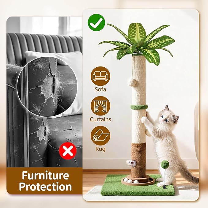 Cat Scratching Post Tall Vertical - Image 4