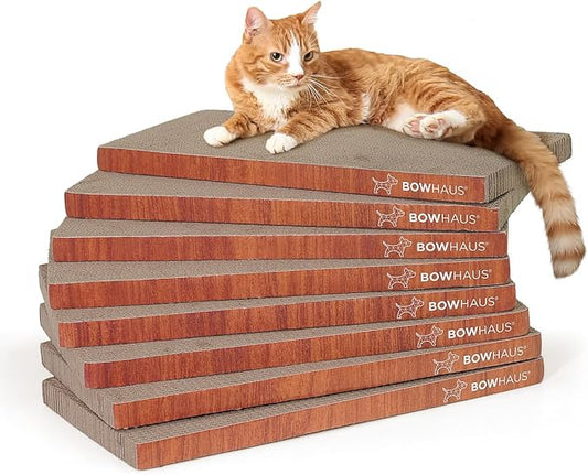 BOWHAUS Cat Scratcher Cardboard, Reversible Scratcher, Durable & Long-Lasting by BOWHAUS