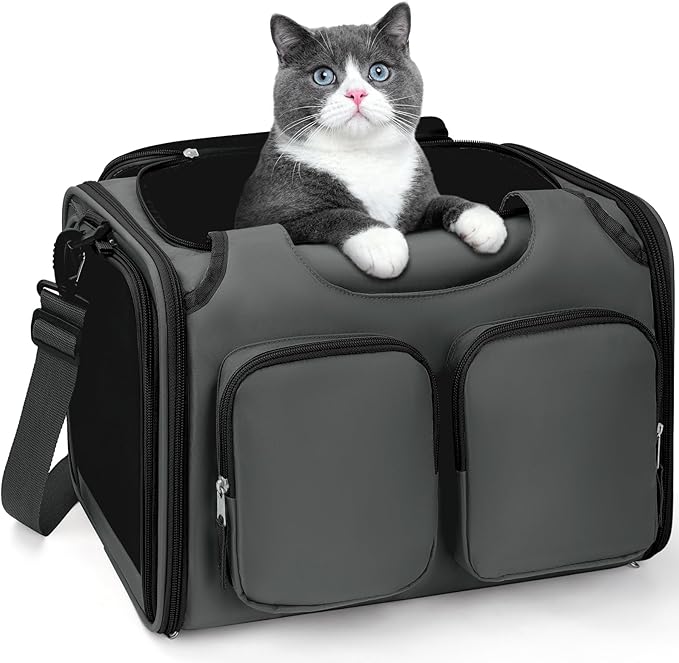 Dog, Cat Carrier for Pets Up to 12 Lbs, Airline Approved Collapsible Soft-Sided by Unknown