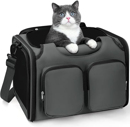 Dog, Cat Carrier for Pets Up to 12 Lbs, Airline Approved Collapsible Soft-Sided by Unknown