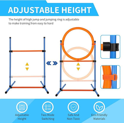 Dog Agility Training Equipment, 72-piece Obstacle Course Training Starter Kit - Image 4