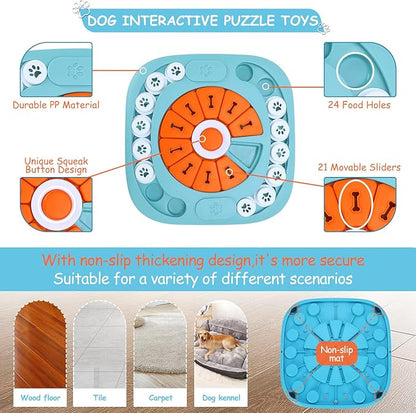 FOXMM Dog Puzzle Toys, Interactive Treat Puzzle Dog Toy - Image 3