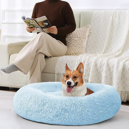 JOLLYVOGUE Dog Beds Large Sized Dog, 36 inches Calming Soft Anti-Anxiety Donut - Image 6