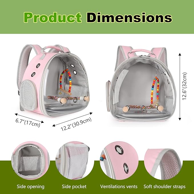Portable Parrot Travel Cage Carrier - Image 2