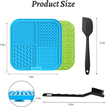 MateeyLife 2PCS Large Lick Mat for Dogs and Cats, Licking Mats for Dog Anxiety - Image 6