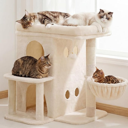 Heybly Cat Tree, 26.3-inch Cat Tower by HEYBLY