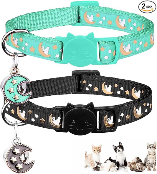 Baeuppit 2Pcs Breakaway Cats Collars Cat Collars by Baeuppit