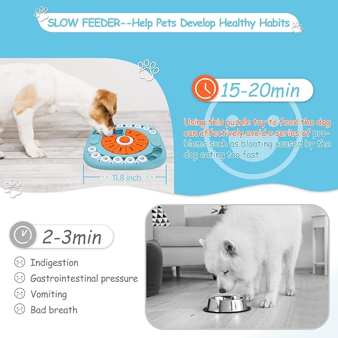 FOXMM Dog Puzzle Toys, Interactive Treat Puzzle Dog Toy - Image 5