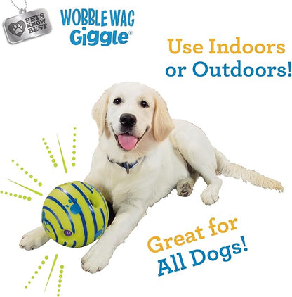 Wobble Wag Giggle Ball, Interactive Dog Toy, Fun Giggle Sounds When Rolled or - Image 7