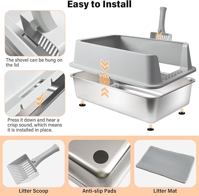 Stainless Steel Cat Litter Box - Image 8