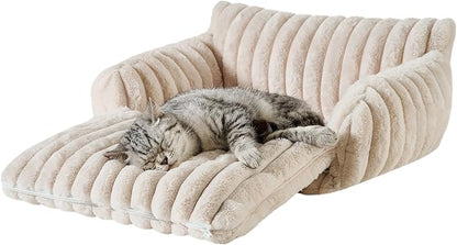 Hollypet Cat Bed Fluffy Plush Multifunctional Double-Layer Machine Washable - Image 2