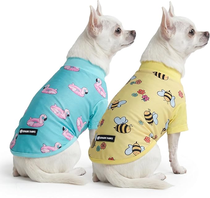 Spark Paws Sunblock Dog T-Shirt, SPF30 Protection, Lightweight Breathable Quick by SparkPaws