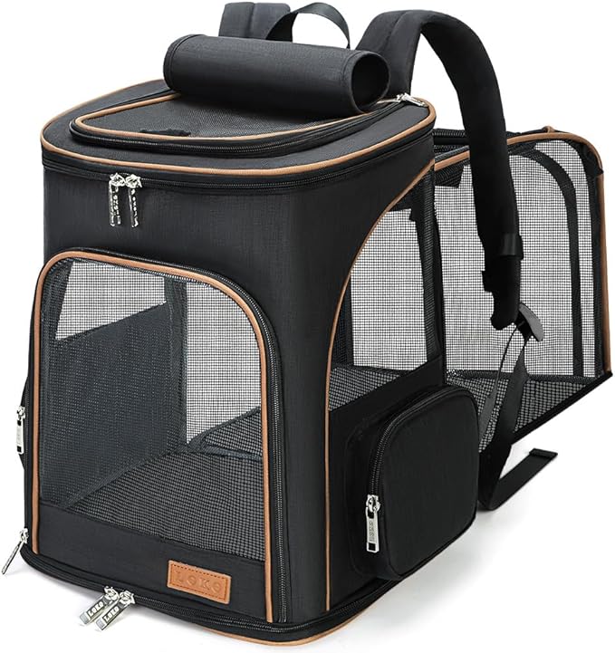 Lekereise Cat Backpack Carrier for Small Dogs and Medium Cat Puppy Kitten Bunny by Lekereise