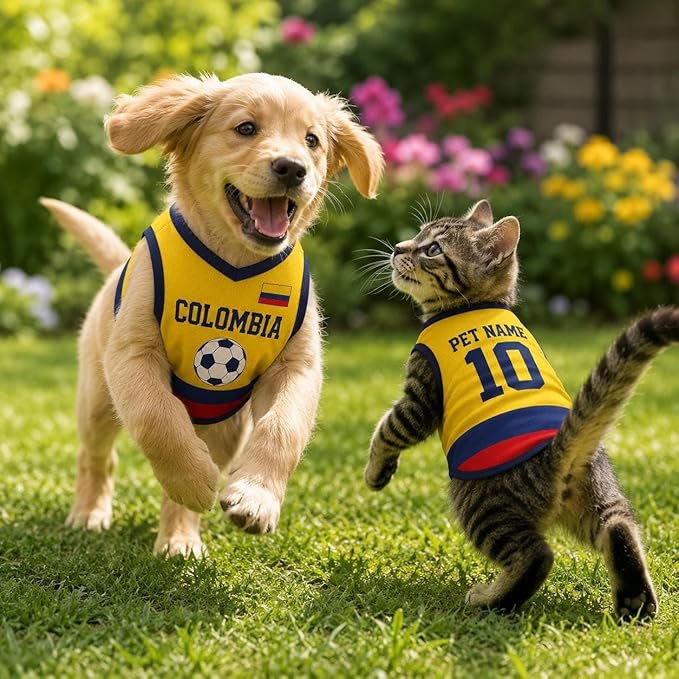 V-DECORPARKS Dog Jersey Custom Name Number, Pets Soccer Jersey - Image 4