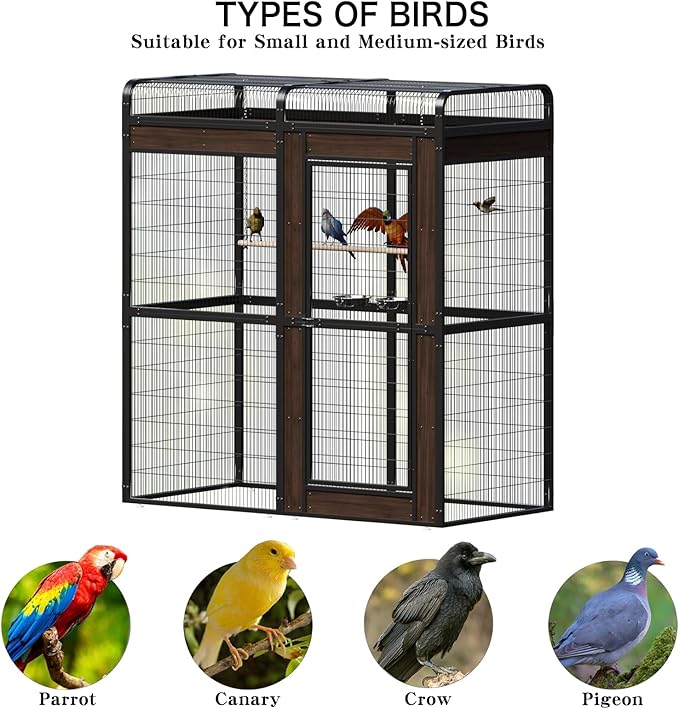 Large Bird Cage for Parakeets Outdoor Bird Aviary Parrot Cage - Image 7