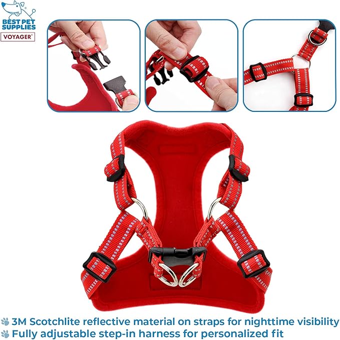 Best Pet Supplies Voyager Adjustable Step-in Flex Breathable Mesh Dog Harness - Image 2