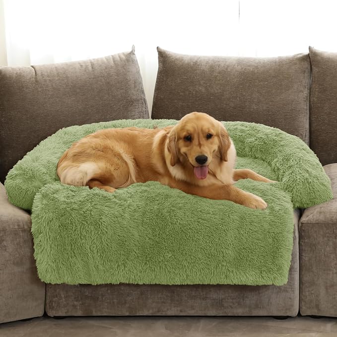 GGIB Calming Dog Bed Fluffy Plush Dog Mat by GGIB
